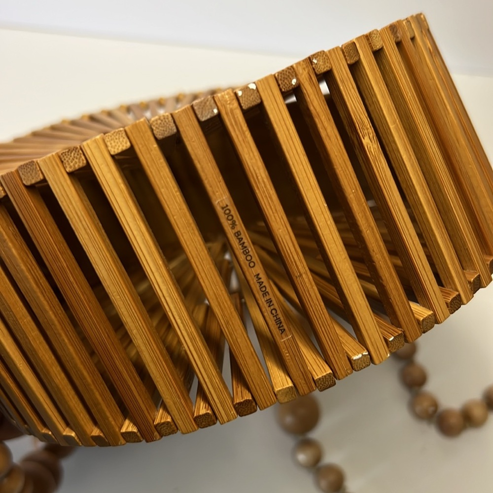 Cult Gaia Luna Natural Bamboo Bag - Picture 5 of 7